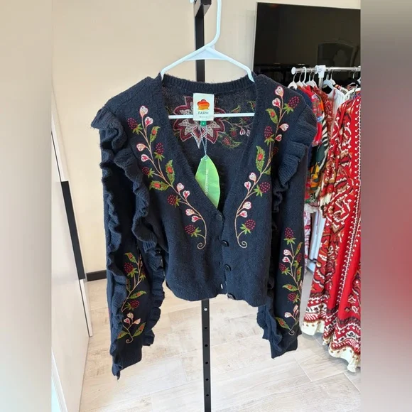 Farm Rio: Black Berry Embroidery Knit
Cardigan - Picture 10 of 12